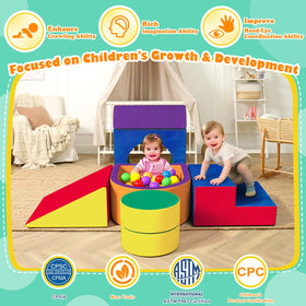 JUOIFIP toddler climbing blocks ball pit empty shows expandable play space for toddlers