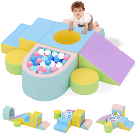 JUOIFIP toddler climbing blocks for indoor play promote safe, engaging exploration.