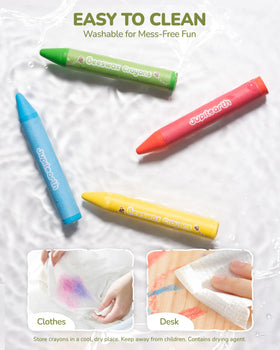 JupiterEarth durable, break-resistant crayons for young artists ages 1–8.