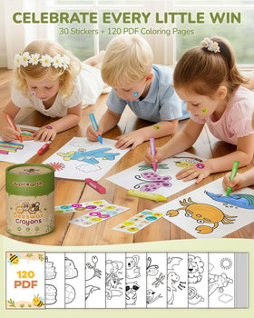 JupiterEarth safe, natural beeswax crayons without paraffin or artificial scents.