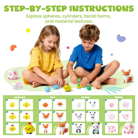 JUPITEARTH non-toxic eco-friendly clay ensures safe crafting sessions