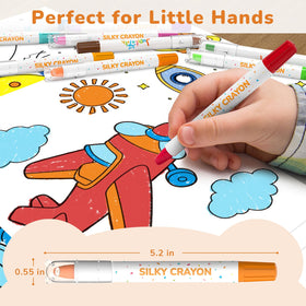 JUPITEARTH non-toxic washable crayons ideal for safe, mess-friendly art sessions