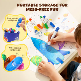 Jupiterarth non-toxic and washable formula keeps kids safe and hands clean.