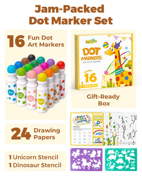 JUPITEARTH unicorn and dinosaur stencils for guided drawing