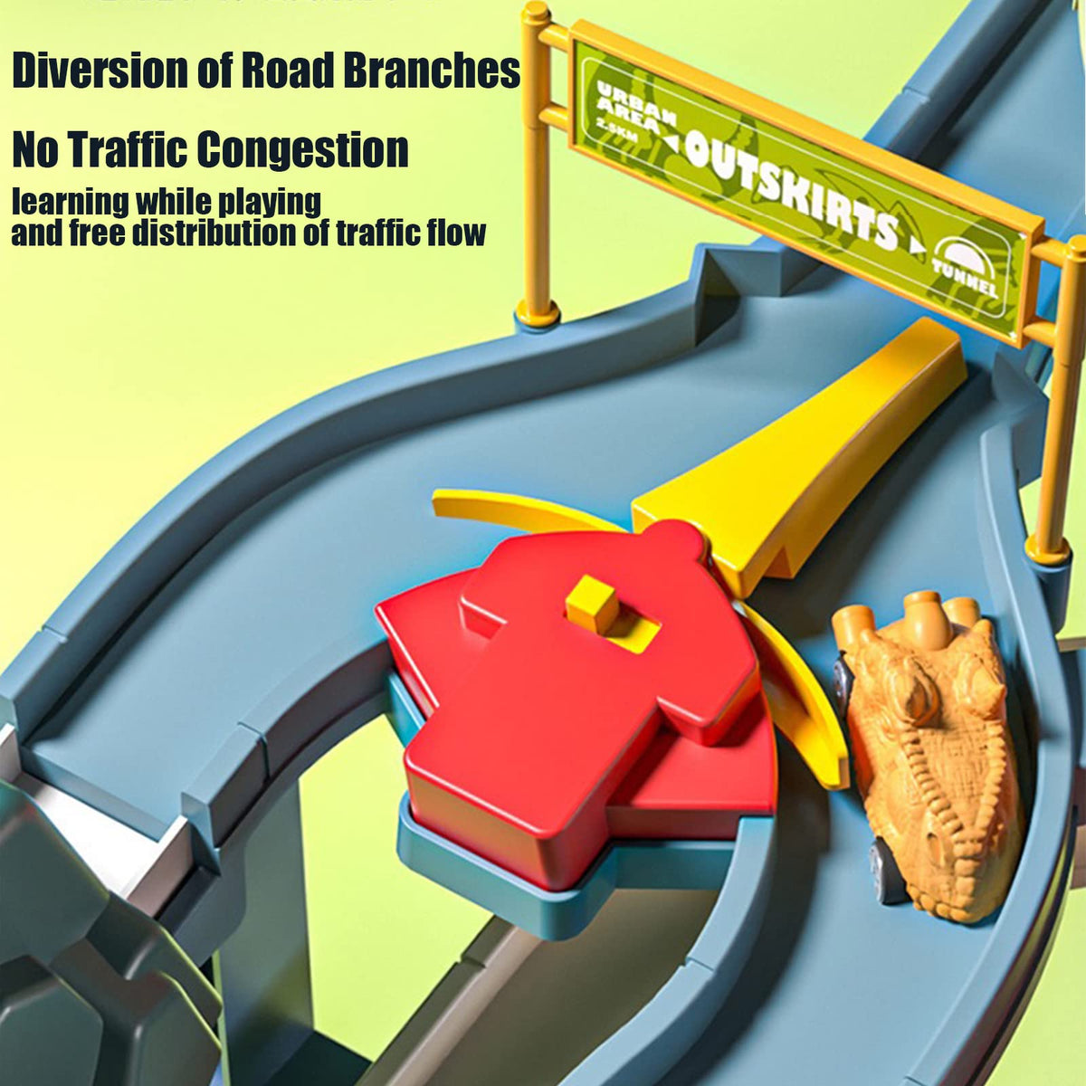 Juqic parking spaces and service area support organized, independent play sessions.