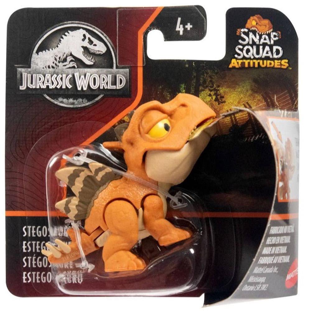 Jurassic World Snap Squad Stegosaurus figure great for prehistoric display and storytelling