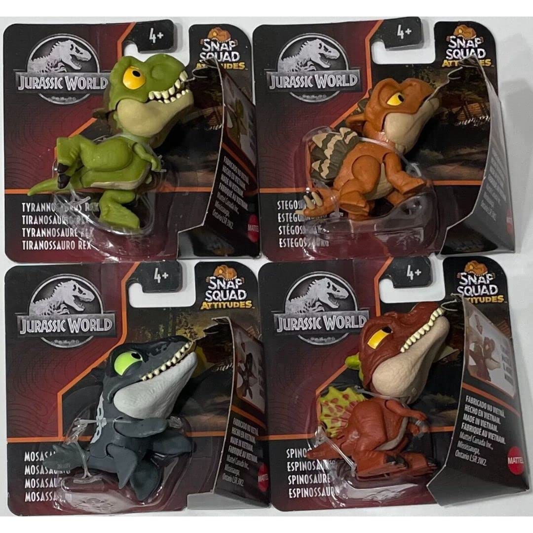 Jurassic World Snap Squad Tyrannosaurus Rex figure for dynamic play and shelf display
