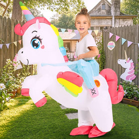 JUROSAICA unicorn costume at a Halloween parade for a fun look