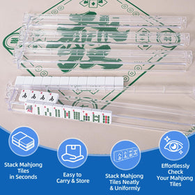 Jurwoch clear acrylic racks showing smooth surface and durable, odorless performance.