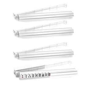 Jurwoch mahjong racks with pushers in a clear 4-pack, ideal for quick wall setup.