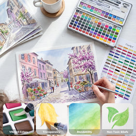 JusArt artist brush offering flexible strokes for expressive washes