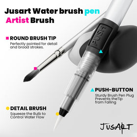 JusArt metallic colors collection providing shimmering accents for mixed-media art