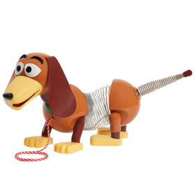 Just Play 7-inch Slinky Dog standing height supports easy first-pull play.