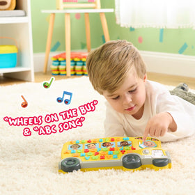Just Play Cocomelon Learning Bus number buttons for counting practice on the go.