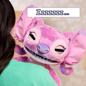 Just Play Disney Angel plush is soft, fluffy, pink, and huggable.