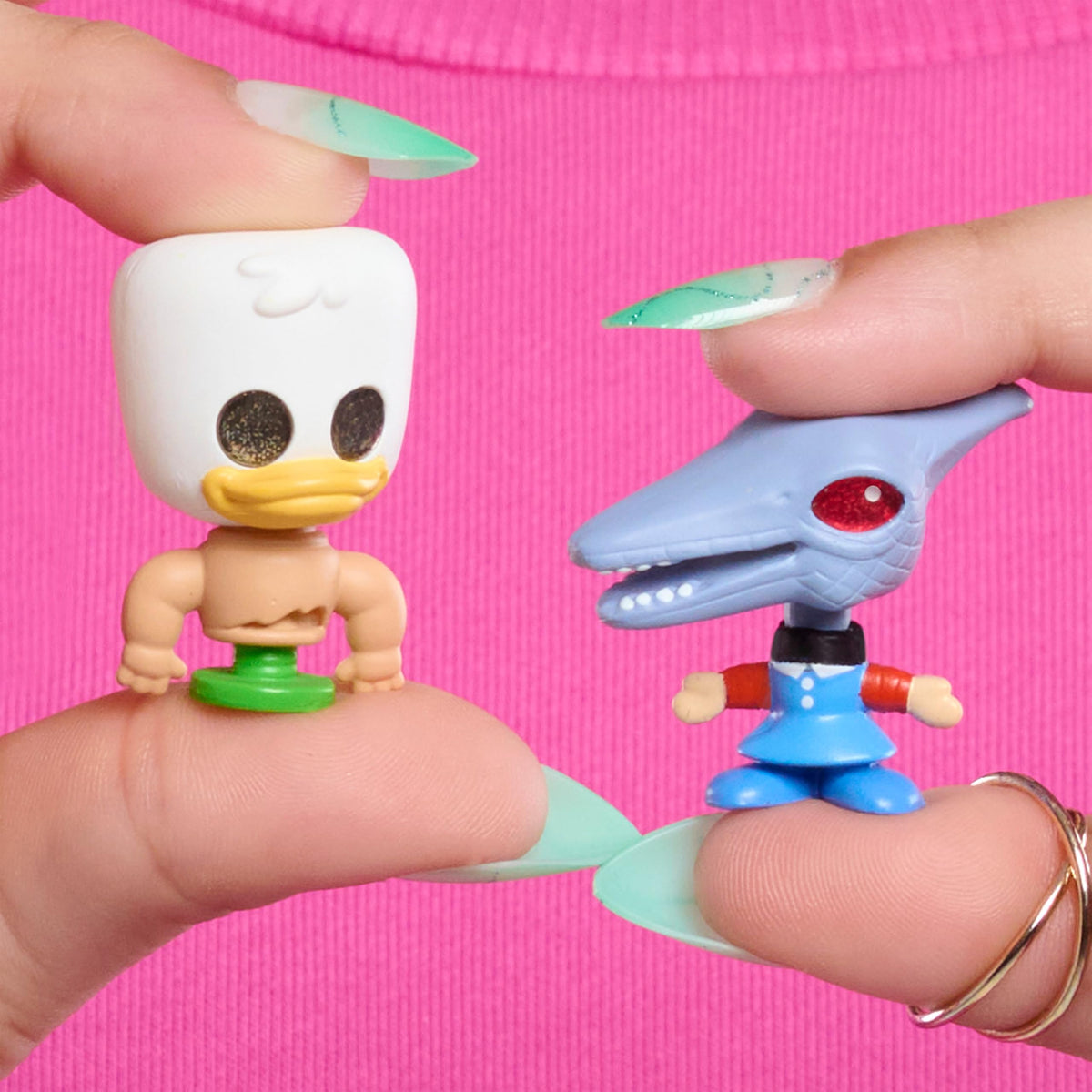 Just Play Disney Doorables Sid's Toy Box Peek figures arranged for playful storytelling and collection