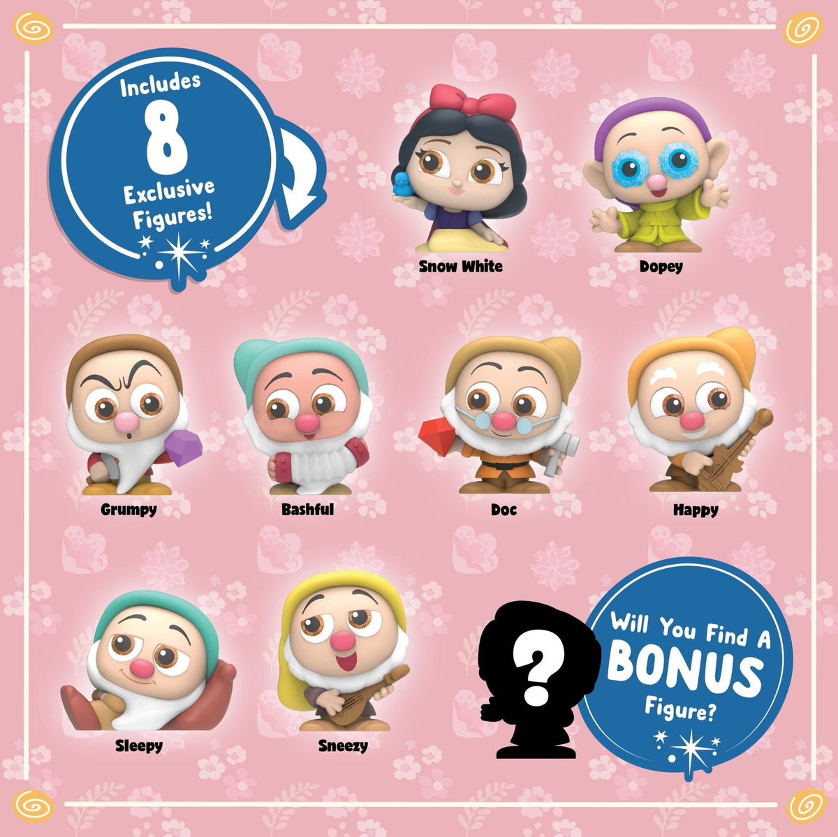 Snow White Doorables figurines, 1.5 inches tall, ideal for display and trading