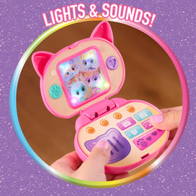 Clip-on cat ears enhance costume play and dress-up.