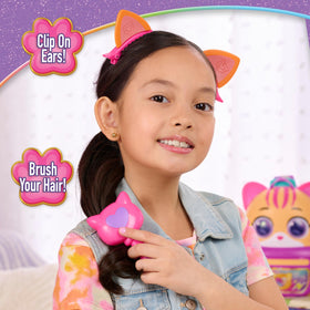 Compact mirror for quick fashion checks during role play.
