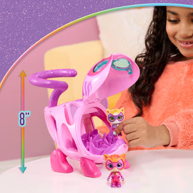 Just Play copter ears light up with a button press.