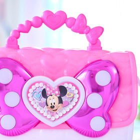 Just Play Disney Minnie Bowfabulous bag play compact demonstrates pretend organization