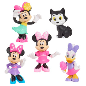 Just Play Disney Junior Minnie in Hawaiian outfit mini figure for sunny adventures.
