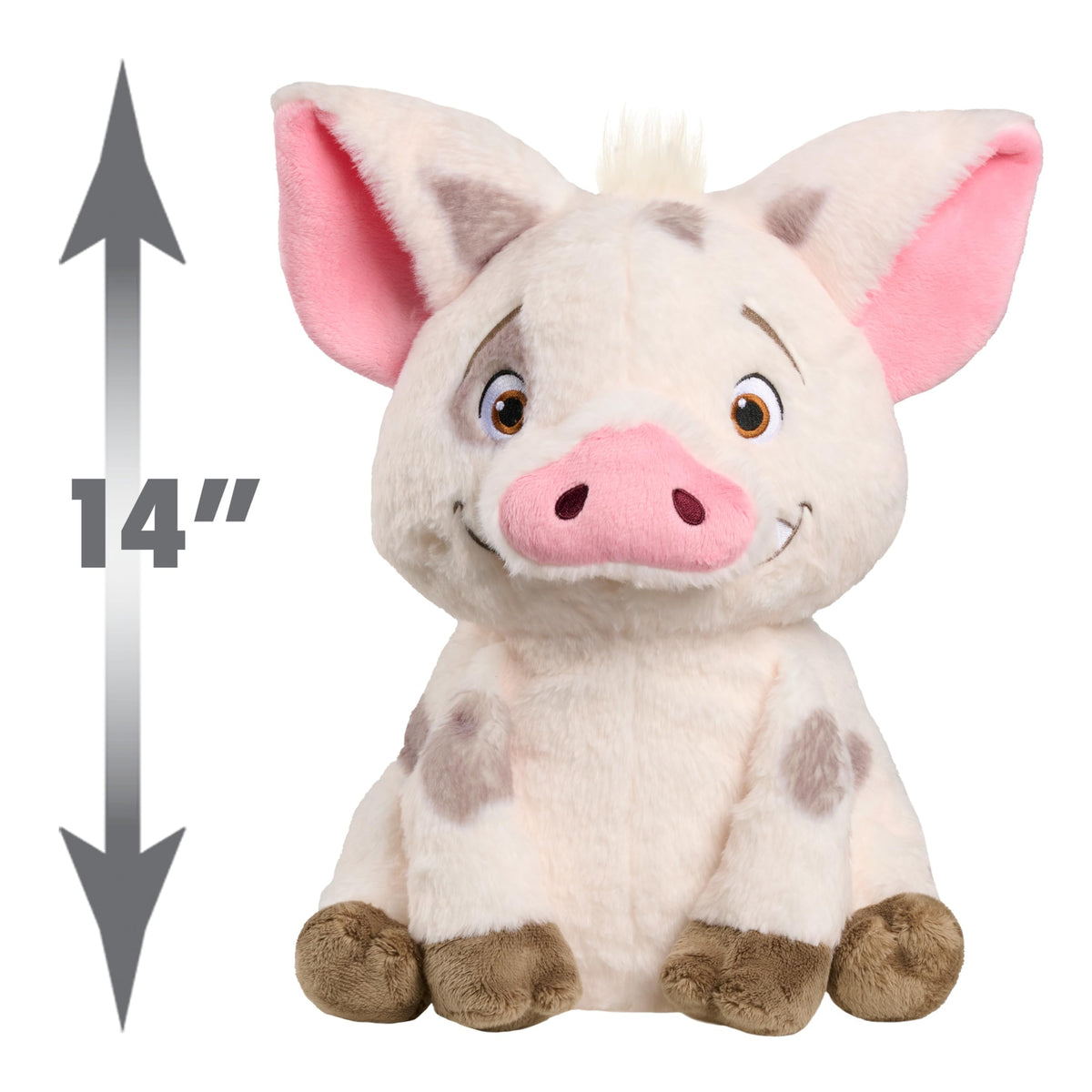 Just Play Disney Moana 2 Pua plush fluffy texture invites cozy play.