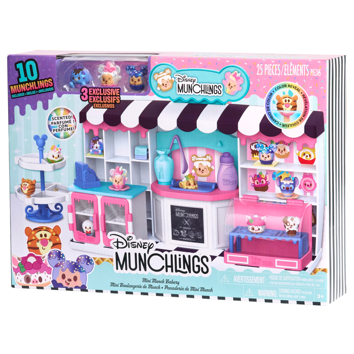 Just Play Disney Munchlings Mini Munch Bakery playset for imaginative pretend baking experiences.