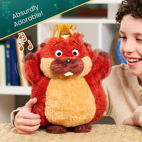 King George plush showcasing ultra-soft fur for cuddly hugs and comfort.