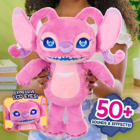Just Play Disney Stitch Angel Many Moods mood display shows emotional reactions