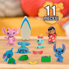 Just Play Stitch figures in three poses spark imaginative tropical adventures.