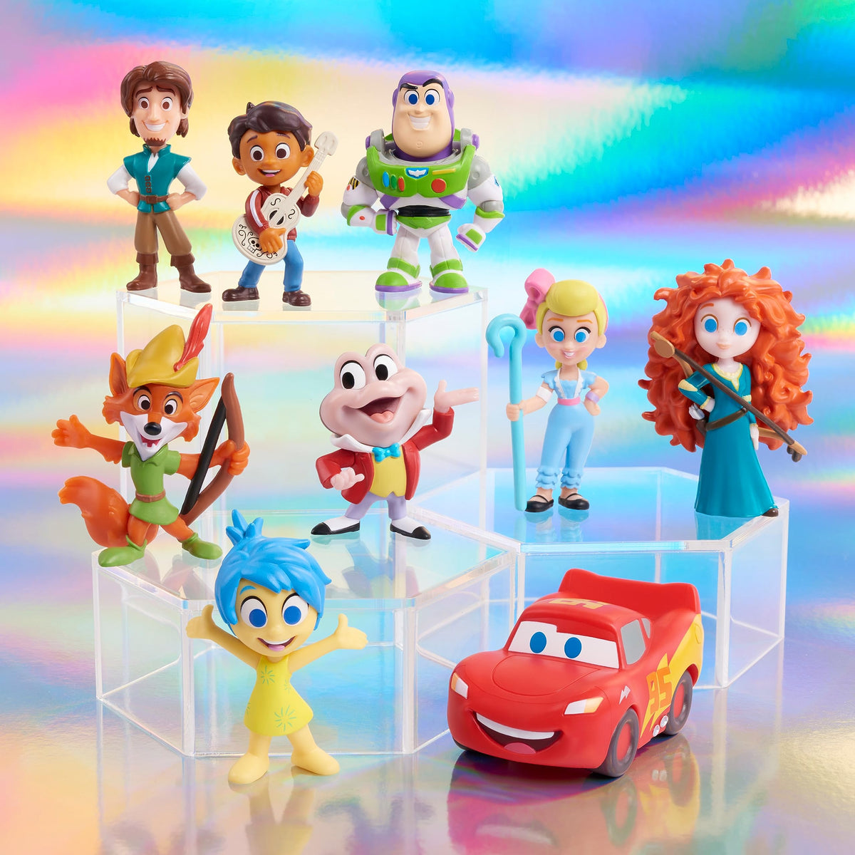 Just Play Disney100 Lightning McQueen figure for race‑themed play and display.