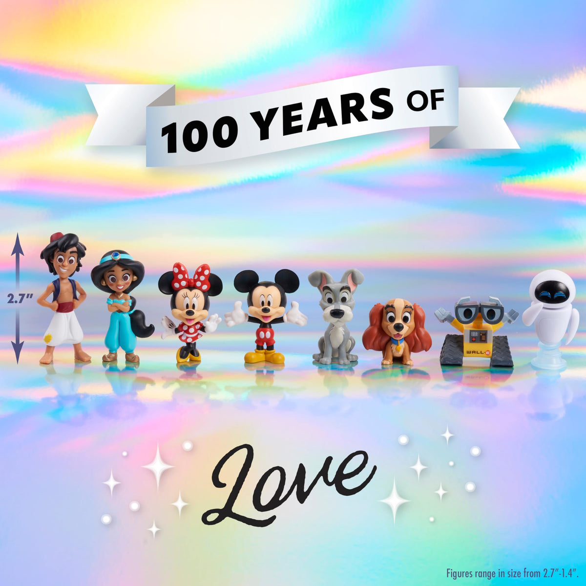 Just Play Disney100 Cinderella figure fuels imaginative play and display.