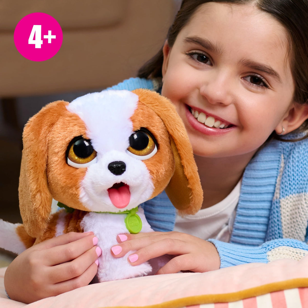 Just Play furReal Poop-A-Lots Cavalier King Charles Spaniel includes a scoop for tidy pretend cleanup.