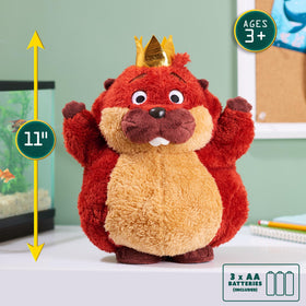 King George plush displayed with kid-friendly, playful appeal for shelves.