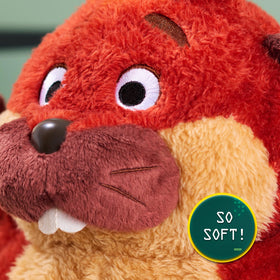 King George plush in TRY ME mode ready for instant fun and interaction.