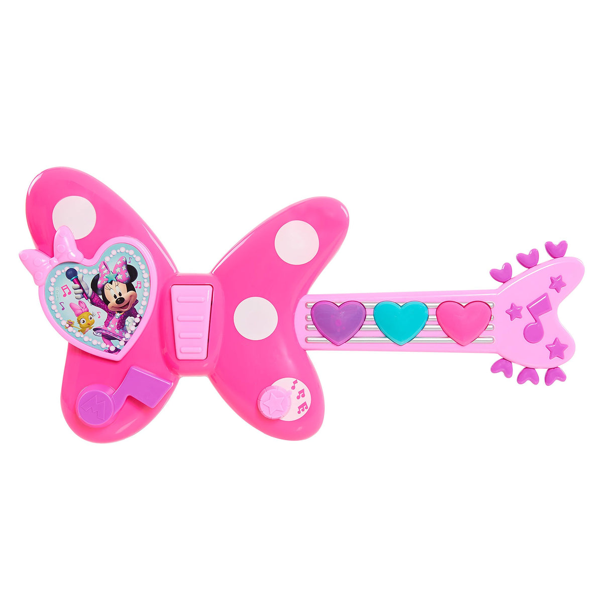 Just Play Minnie Bow-Tique Rockin' Guitar with light-up neck for musical play.