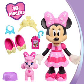 Just Play Minnie Floofy figurine complements pet playtime for imaginative stories