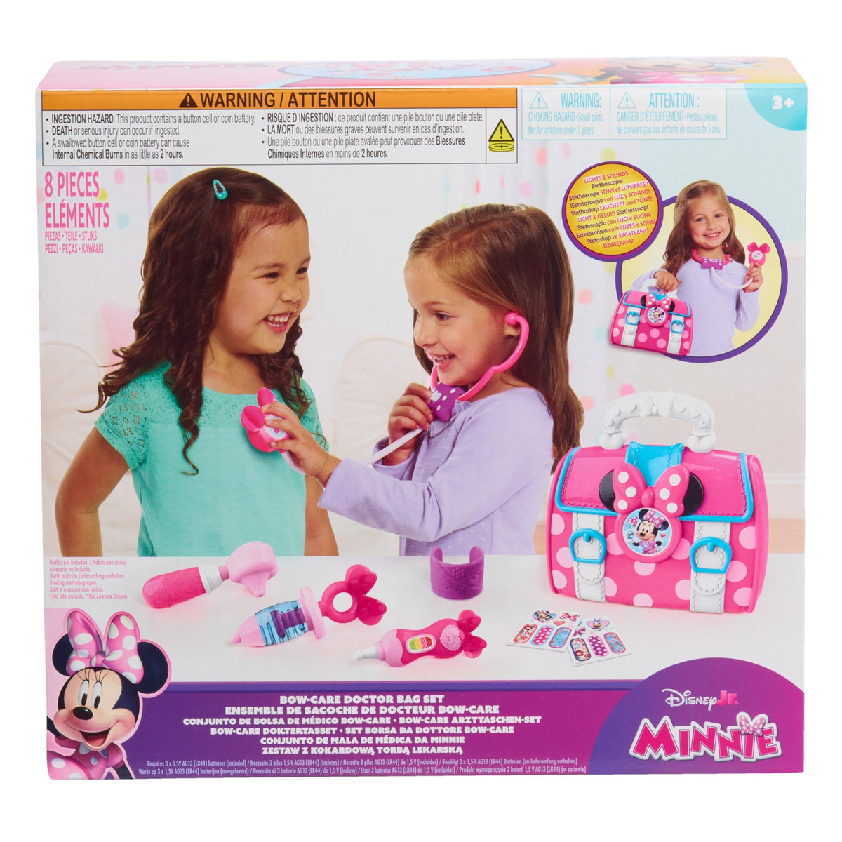 Just Play Minnie Bow-Care color bandage stickers for creativity.