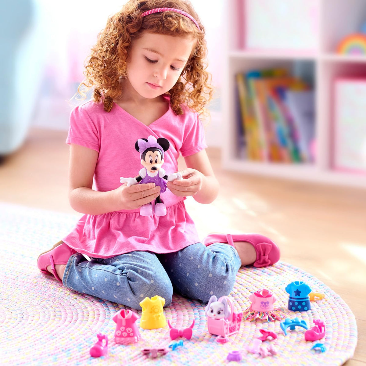 Just Play Minnie Mouse doll outfits and accessories for mix-and-match fashion fun.