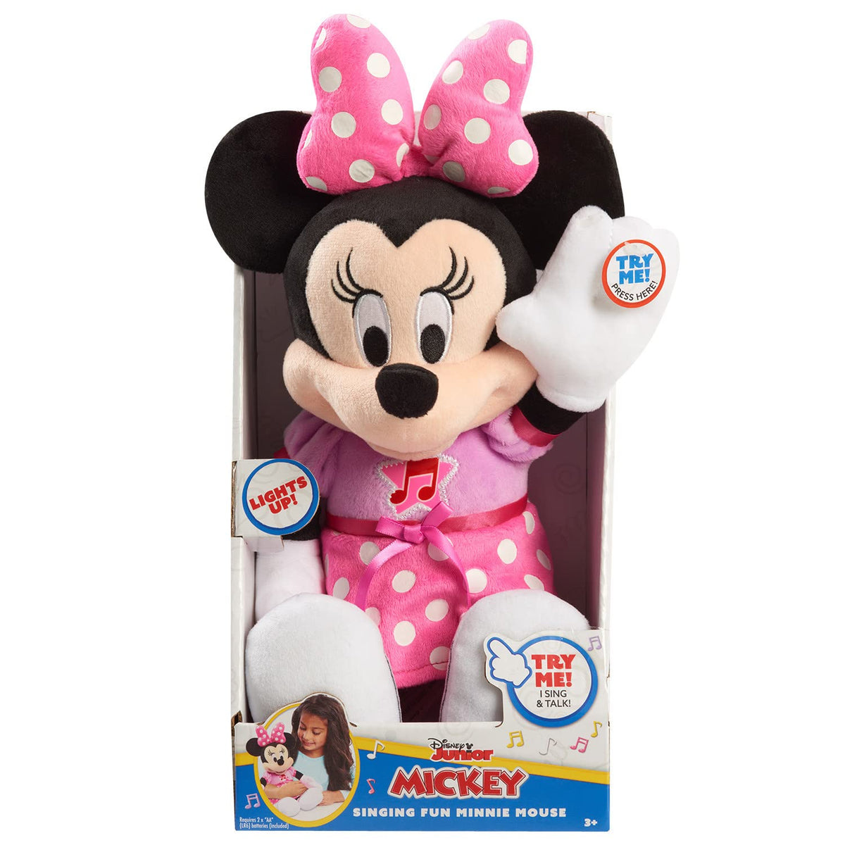 Batteries included let kids start singing Bow-Toons instantly.
