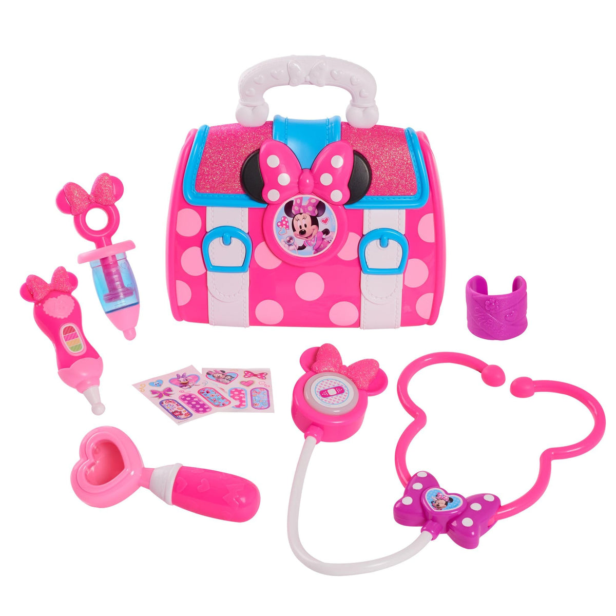Just Play Minnie Bow-Care syringe for safe imaginative play.