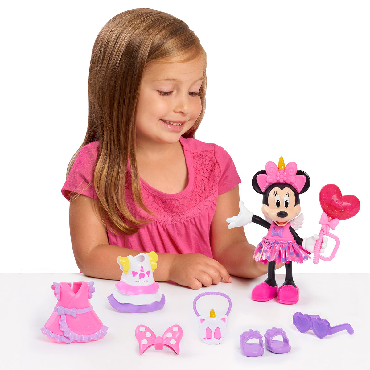 Just Play Minnie Mouse accessories set with purse and headbands for dress-up