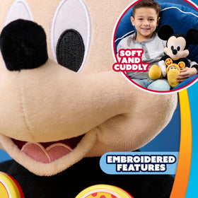 Just Play Oh, Toodles! Mickey features durable, cuddly plush and appliques.