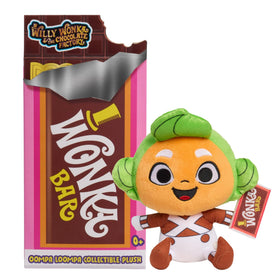 Just Play Oompa Loompa plush front view, ideal display for fans.