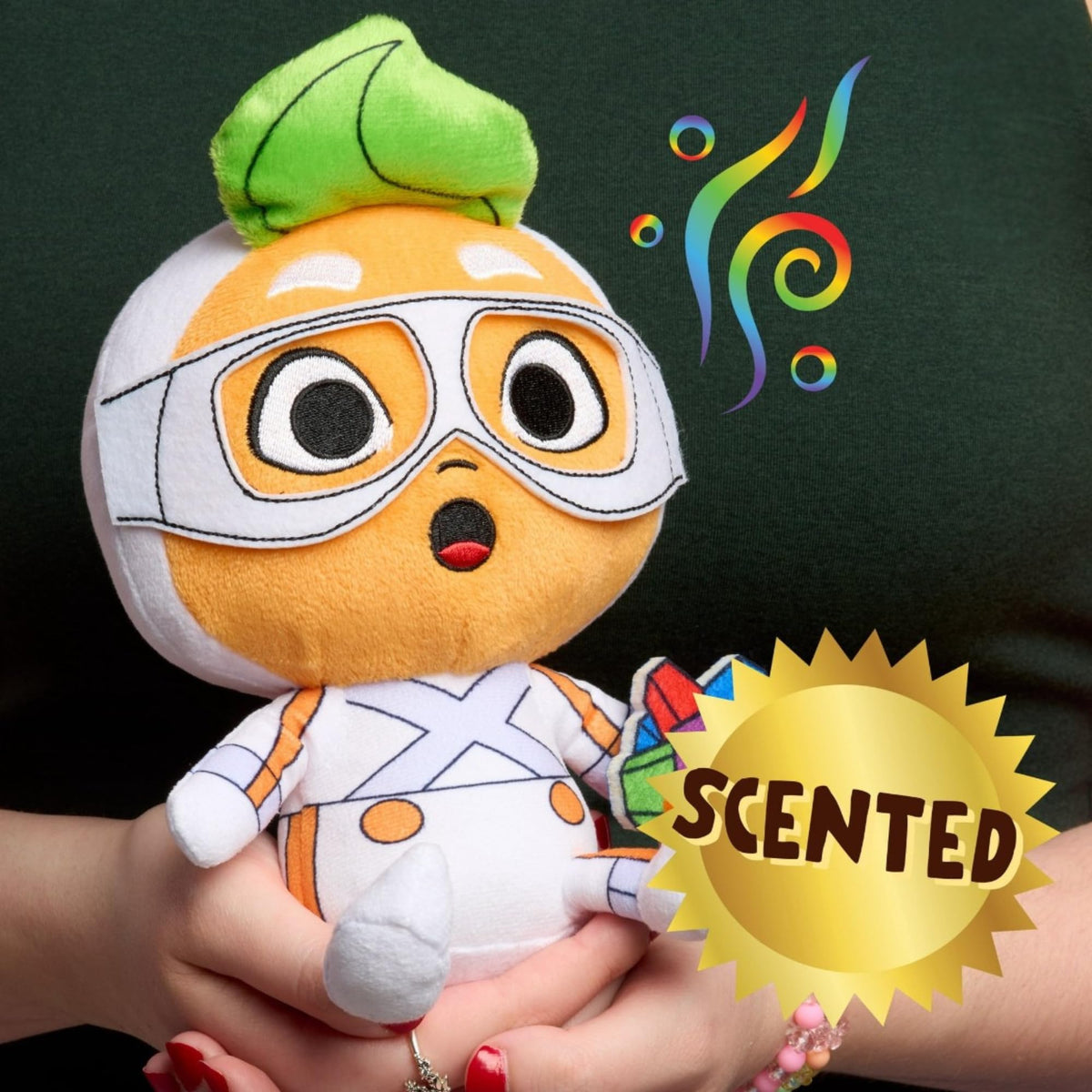 Just Play Oompa Loompa plush scented feature close-up aroma.