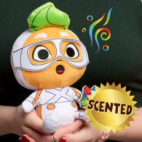 Just Play Oompa Loompa plush scented feature close-up aroma.