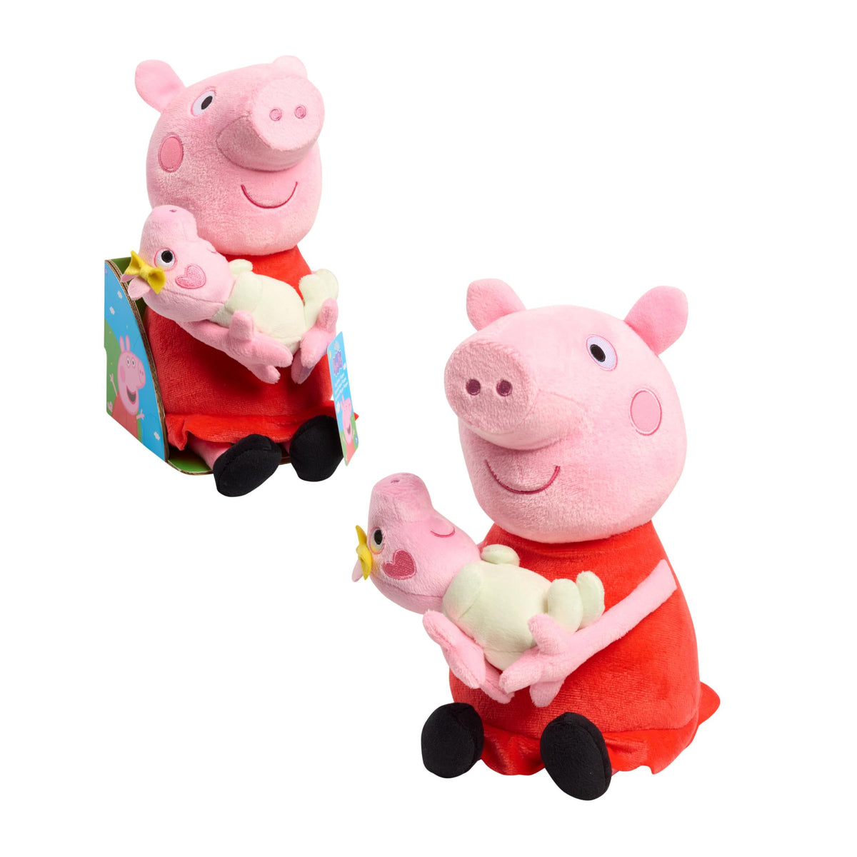 Just Play Peppa Pig Big Sis Plush 11.5 inches for cozy pretend play