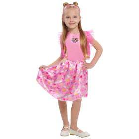 Just Play reusable Minnie trunk with colorful rainbow motif