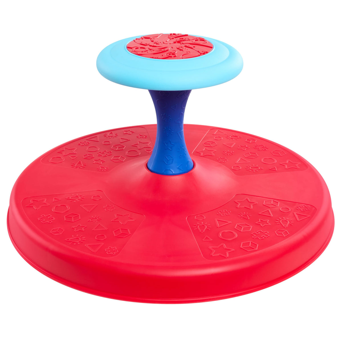 Just Play Sit 'n Spin base shows sturdy frame for active indoor play